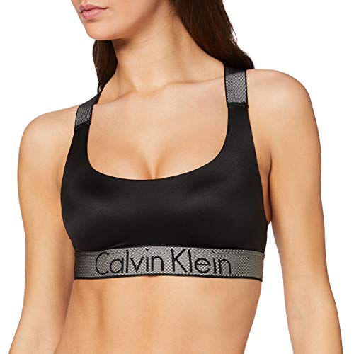 Calvin Klein Bralette Lightly Lined Corsé, Negro (Black 001), (Talla del Fabricante: Small) para Mujer Calvin Klein Bralette Lightly Lined Corsé, Negro (Black 001), (Talla del Fabricante: Small) para Mujer