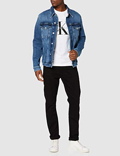 Calvin Klein Foundation Slim Denim Jacket Chaqueta Vaquera, Aa081 Mid Blue, M para Hombre