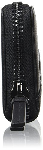 Calvin Klein Luna Large Ziparound, Cartera para Mujer, Negro (Black), 3x14x22 cm (W x H x L)