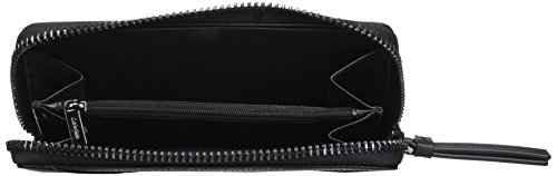 Calvin Klein Luna Large Ziparound, Cartera para Mujer, Negro (Black), 3x14x22 cm (W x H x L)