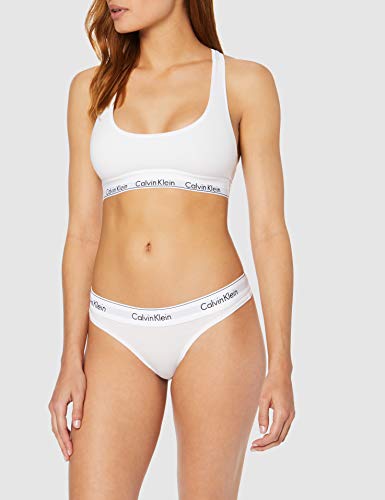 Calvin Klein Underwear, Braguitas para Mujer, Blanco (WHITE 100), M Calvin Klein Underwear, Braguitas para Mujer, Blanco (WHITE 100), M
