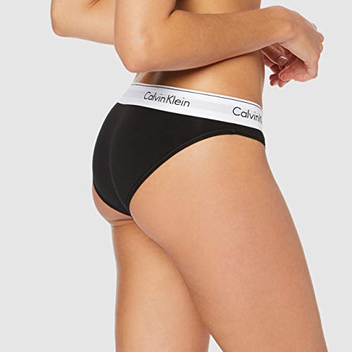 Calvin Klein underwear MODERN COTTON - BIKINI, Bikini Cullote para Mujer, Negro (Black 001), X-Large