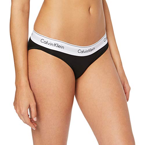 Calvin Klein underwear MODERN COTTON - BIKINI, Bikini Cullote para Mujer, Negro (Black 001), X-Large