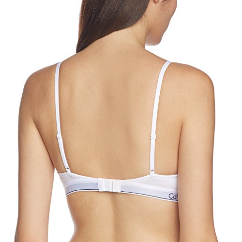 Calvin Klein underwear MODERN COTTON - MODERN T-SHIRT, Sujetador Para Mujer, Blanco (White 100), 85B (Talla del fabricante: 0B32) Calvin Klein underwear MODERN COTTON - MODERN T-SHIRT, Sujetador Para Mujer, Blanco (White 100), 85B (Talla del fabricante: 0B32)