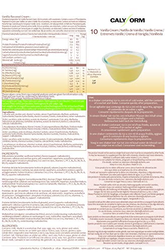 CALYFORM Natillas Proteínas para Adelgazar Rápido (En Sobres) Natillas Proteicas Saciantes para Perder Peso | Crema Proteína en Polvo Comida Dieta Proteica, Sabor VAINILLA 10 Sobres