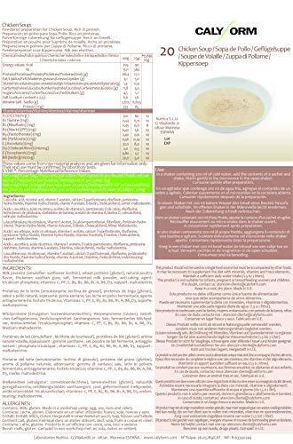 CALYFORM Sopa de Pollo para Adelgazar Rápido (En Sobres) Sopa Proteínas Saciantes para Perder Peso | Sopa Proteína en Polvo Comida Dieta Proteica (20 Sobres)