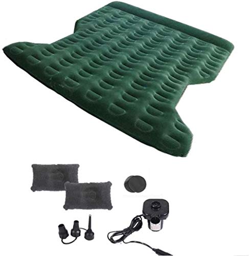 Cama de viaje Cama inflable Suv colchón de aire colchón de aire, automóvil Colchón inflable, inflable banco de asiento de coche, for del resto del sueño y movimiento íntimo 5-21 ( Color : Green )