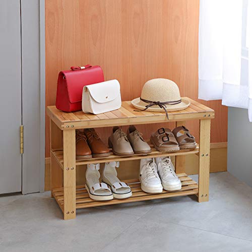 Camabel Estantería para Zapatos de Bambú 3 Niveles 70 x 30 x 43 cm Carga máxima 126kg Organizador Múltifuncional Cambiar Banco de Zapatos Ideal para Entrada Baño Sala de Estar Pasillo Camabel Estantería para Zapatos de Bambú 3 Niveles 70 x 30 x 43 cm Carga máxima 126kg Organizador Múltifuncional Cambiar Banco de Zapatos Ideal para Entrada Baño Sala de Estar Pasillo