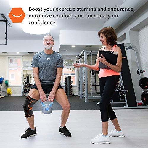 CAMBIVO 2 x Rodilleras Menisco y Ligamento, Rodillera Deportiva para Hombre y Mujer, Rodillera Compresion para Running, Voleibol, Artrosis, Tendinitis CAMBIVO 2 x Rodilleras Menisco y Ligamento, Rodillera Deportiva para Hombre y Mujer, Rodillera Compresion para Running, Voleibol, Artrosis, Tendinitis