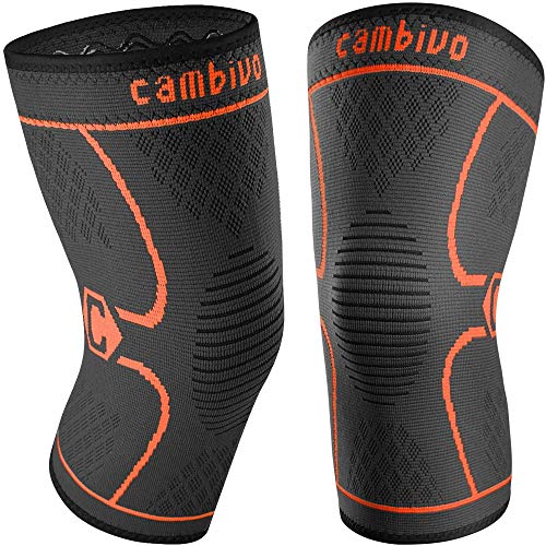 CAMBIVO 2 x Rodilleras Menisco y Ligamento, Rodillera Deportiva para Hombre y Mujer, Rodillera Compresion para Running, Voleibol, Artrosis, Tendinitis CAMBIVO 2 x Rodilleras Menisco y Ligamento, Rodillera Deportiva para Hombre y Mujer, Rodillera Compresion para Running, Voleibol, Artrosis, Tendinitis