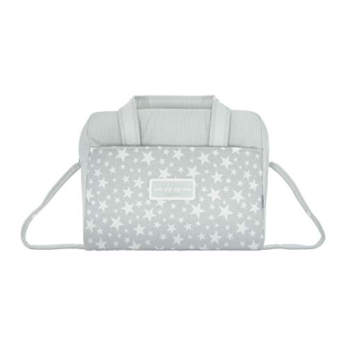 Cambrass Star - Bolso maternal tipo maleta, 32 x 39 x 17 cm color gris