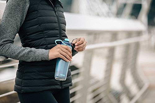 Camelbak Peak Fitness Chill - Botella de agua para adultos, color negro y plateado, 1000 ml