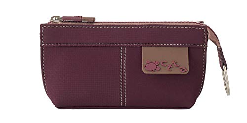 CAMINATTA Monedero De Mujer Burdeos con Llavero Arandela Llaves Cierre Cremallera Cartera Tarjetero Portamonedas Bolso De Mano Efectivo Sintetico 8x16x2 CAMINATTA Monedero De Mujer Burdeos con Llavero Arandela Llaves Cierre Cremallera Cartera Tarjetero Portamonedas Bolso De Mano Efectivo Sintetico 8x16x2