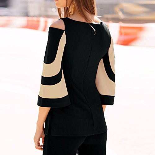 Camisa de Entrenamiento Mujer Hombro Frío Manga Larga Pull-Over Tops Blusa Camisa Camisa de Entrenamiento Mujer Hombro Frío Manga Larga Pull-Over Tops Blusa Camisa