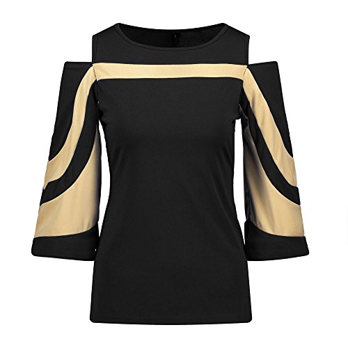 Camisa de Entrenamiento Mujer Hombro Frío Manga Larga Pull-Over Tops Blusa Camisa Camisa de Entrenamiento Mujer Hombro Frío Manga Larga Pull-Over Tops Blusa Camisa