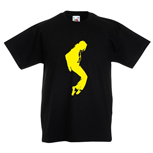 Camisas para niños Me Encanta MJ - Ropa de Club de Fans, Ropa de Concierto (3-4 Years Negro Amarillo)