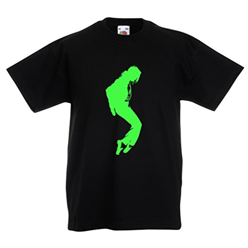 Camisas para niños Me Encanta MJ - Ropa de Club de Fans, Ropa de Concierto (3-4 Years Negro Verde)