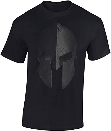 Camiseta: Casco Esparta - Train Hard - Fitness T-Shirt Hombre-s y Mujer-es - Forma Gimnasio Gym - Camisa Sport Deporte - Culturismo Body-Building Workout - Regalo - Sparta - MMA Combate Boxeo (M) Camiseta: Casco Esparta - Train Hard - Fitness T-Shirt Hombre-s y Mujer-es - Forma Gimnasio Gym - Camisa Sport Deporte - Culturismo Body-Building Workout - Regalo - Sparta - MMA Combate Boxeo (M)