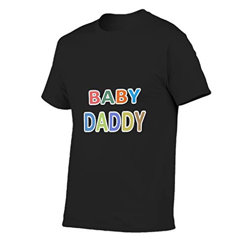 Camiseta de algodón para hombre y bebé, para vacaciones negro XXXXL Camiseta de algodón para hombre y bebé, para vacaciones negro XXXXL