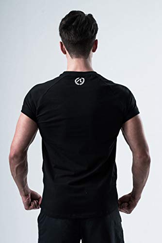 Camiseta de entrenamiento para hombre Aesthetic Legacy prémium Slim-Fit, perfecta para culturismo, fitness, deporte, entrenamiento y gimnasio (camiseta sin impresión, L)