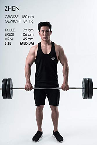 Camiseta de entrenamiento para hombre Aesthetic Legacy prémium Slim-Fit, perfecta para culturismo, fitness, deporte, entrenamiento y gimnasio (Stringer sin impresión, XL) Camiseta de entrenamiento para hombre Aesthetic Legacy prémium Slim-Fit, perfecta para culturismo, fitness, deporte, entrenamiento y gimnasio (Stringer sin impresión, XL)