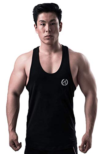 Camiseta de entrenamiento para hombre Aesthetic Legacy prémium Slim-Fit, perfecta para culturismo, fitness, deporte, entrenamiento y gimnasio (Stringer sin impresión, XL)