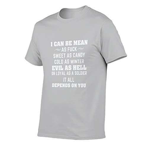 Camiseta de entrenamiento para hombre, con cita divertida y divertida en alemán "Alles händer von Dich ab Druck humorvoll" Camisa de fiesta Gris plateado. XXXL Camiseta de entrenamiento para hombre, con cita divertida y divertida en alemán "Alles händer von Dich ab Druck humorvoll" Camisa de fiesta Gris plateado. XXXL