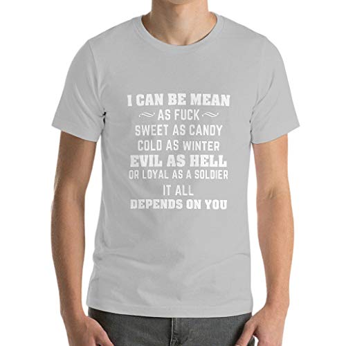 Camiseta de entrenamiento para hombre, con cita divertida y divertida en alemán "Alles händer von Dich ab Druck humorvoll" Camisa de fiesta Gris plateado. XXXL Camiseta de entrenamiento para hombre, con cita divertida y divertida en alemán "Alles händer von Dich ab Druck humorvoll" Camisa de fiesta Gris plateado. XXXL