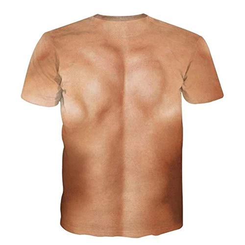 Camiseta de manga corta para hombre Selotrot con impresión de tatuaje muscular, camiseta de impresión de tatuaje muscular, camiseta de manga corta 3D de impresión digital