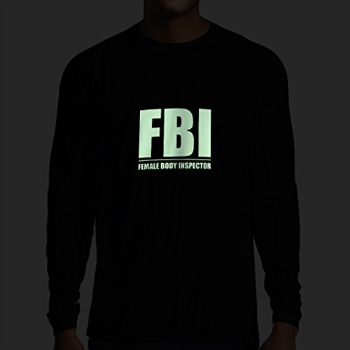 Camiseta de Manga Larga para Hombre Inspector del Cuerpo Femenino - Regalos Divertidos para los Hombres, Citas chistosas (XX-Large Negro Fluorescente) Camiseta de Manga Larga para Hombre Inspector del Cuerpo Femenino - Regalos Divertidos para los Hombres, Citas chistosas (XX-Large Negro Fluorescente)