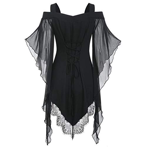 Camiseta de Mujer Malla Manga Larga Punk Gótico Halloween Bruja Encajes Color sólido Blusa Camisa Cuello Redondo Camiseta Cuello Redondo Slim Fit Otoño Tops Casual Fiesta Suéter Original vpass Camiseta de Mujer Malla Manga Larga Punk Gótico Halloween Bruja Encajes Color sólido Blusa Camisa Cuello Redondo Camiseta Cuello Redondo Slim Fit Otoño Tops Casual Fiesta Suéter Original vpass