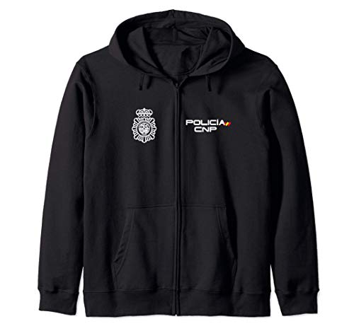 Camiseta de Policia Nacional España Sudadera con Capucha Camiseta de Policia Nacional España Sudadera con Capucha