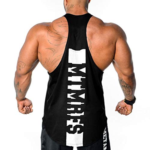 Camiseta de Tirantes Deporte Hombre, Camisetas Tops sin Mangas Basica Fitness Gym Camiseta Deportiva t-Shirt (Negro3, M) Camiseta de Tirantes Deporte Hombre, Camisetas Tops sin Mangas Basica Fitness Gym Camiseta Deportiva t-Shirt (Negro3, M)