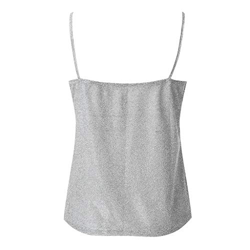 Camiseta de Tirantes para Mujer, Chaleco Lentejuelas Color sólido Cuello en v Mujeres Sexy Honda sin Tirantes sin Tirantes de Verano Blusa Fiesta Crop Tops Camiseta de Tirantes para Mujer, Chaleco Lentejuelas Color sólido Cuello en v Mujeres Sexy Honda sin Tirantes sin Tirantes de Verano Blusa Fiesta Crop Tops