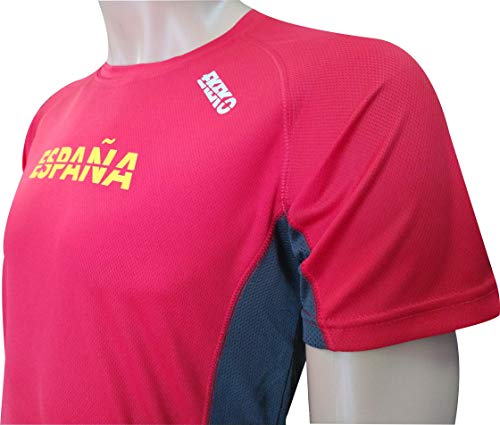 Camiseta Deportiva Manga Corta EKEKO Marathon, Camiseta Hombre Fabricada en Poliester microperforado, Running, Fitness y Deportes en General. (XXL, ESPAÑA ROJA) Camiseta Deportiva Manga Corta EKEKO Marathon, Camiseta Hombre Fabricada en Poliester microperforado, Running, Fitness y Deportes en General. (XXL, ESPAÑA ROJA)
