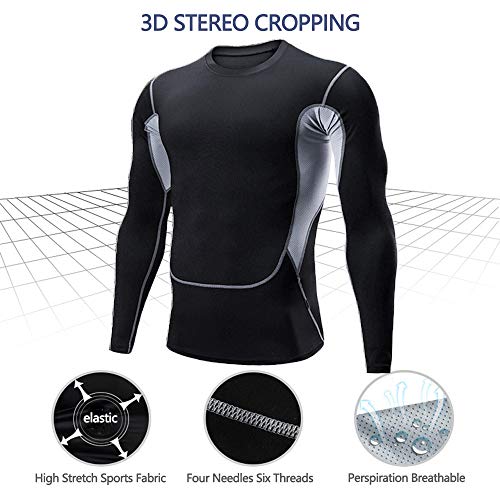 Camiseta Hombre Deportiva Compresión,Manga Larga Fitness De Aptitud Jogging Entrenamiento Baloncesto Tops T-Shirts para Hombre Secado Rápido Transpirable Movimiento Camisetas Basicas Camiseta Hombre Deportiva Compresión,Manga Larga Fitness De Aptitud Jogging Entrenamiento Baloncesto Tops T-Shirts para Hombre Secado Rápido Transpirable Movimiento Camisetas Basicas
