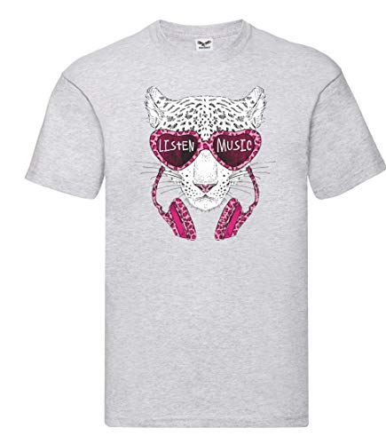 Camiseta – Listen Music Tiger auriculares – Camiseta unisex para niños – Niños y niñas gris 164 cm Camiseta – Listen Music Tiger auriculares – Camiseta unisex para niños – Niños y niñas gris 164 cm