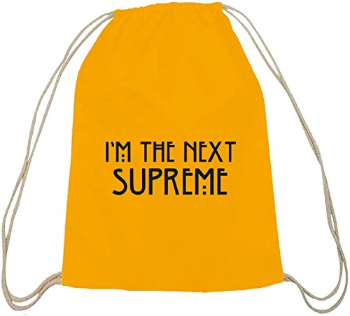 Camiseta street24, AHS – I 'm the Next Supreme, algodón natural Turn Bolsa Mochila Bolsa de deporte gelb natur Camiseta street24, AHS – I 'm the Next Supreme, algodón natural Turn Bolsa Mochila Bolsa de deporte gelb natur