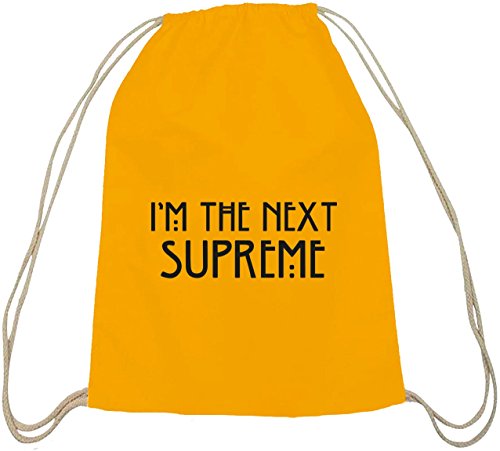 Camiseta street24, AHS – I 'm the Next Supreme, algodón natural Turn Bolsa Mochila Bolsa de deporte gelb natur