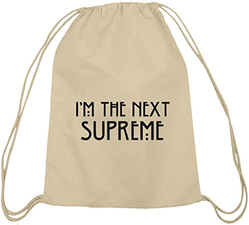 Camiseta street24, AHS – I 'm the Next Supreme, algodón natural Turn Bolsa Mochila Bolsa de deporte naturaleza