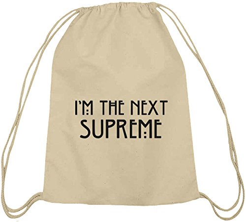 Camiseta street24, AHS – I 'm the Next Supreme, algodón natural Turn Bolsa Mochila Bolsa de deporte naturaleza Camiseta street24, AHS – I 'm the Next Supreme, algodón natural Turn Bolsa Mochila Bolsa de deporte naturaleza