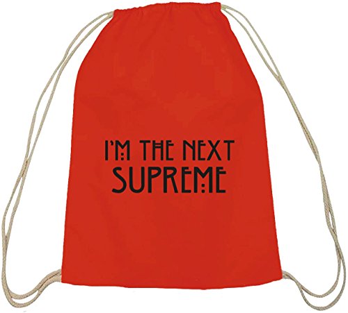 Camiseta street24, AHS – I 'm the Next Supreme, algodón natural Turn Bolsa Mochila Bolsa de deporte Rot Natur Camiseta street24, AHS – I 'm the Next Supreme, algodón natural Turn Bolsa Mochila Bolsa de deporte Rot Natur