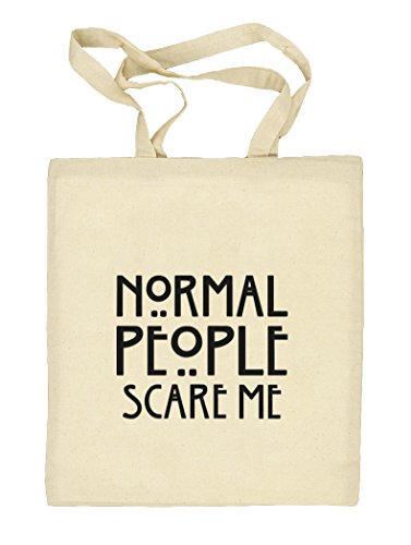 Camiseta street24, AHS – Normal People Scare Me, natural Bolsa de tela bolsa yute (Talla Única), naturaleza,