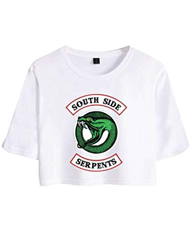 Camiseta y Pantalón Corto Riverdale Adolescente Chica Serpientes Camiseta de Manga Corta Verano Conjunto Deportivo para Niña y Mujere (4, M) Camiseta y Pantalón Corto Riverdale Adolescente Chica Serpientes Camiseta de Manga Corta Verano Conjunto Deportivo para Niña y Mujere (4, M)