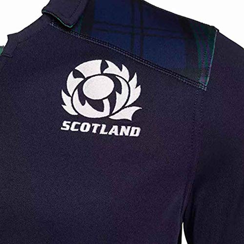 Camisetas de rugby de la Copa Mundial de Japón 2019 Escocia Escocia Jersey POLO camiseta Camisetas para hombre, Entrenamiento de competición Hombres-Sudadera de atleta Unisex Transpirable, regalo pe