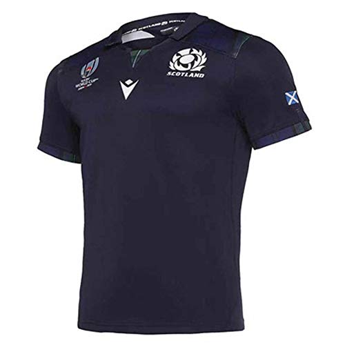 Camisetas de rugby de la Copa Mundial de Japón 2019 Escocia Escocia Jersey POLO camiseta Camisetas para hombre, Entrenamiento de competición Hombres-Sudadera de atleta Unisex Transpirable, regalo pe Camisetas de rugby de la Copa Mundial de Japón 2019 Escocia Escocia Jersey POLO camiseta Camisetas para hombre, Entrenamiento de competición Hombres-Sudadera de atleta Unisex Transpirable, regalo pe