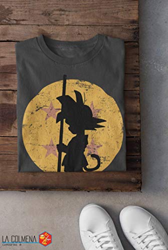 Camisetas La Colmena 164-Looking for The Dragon Balls (ddjvigo) (L, Gris Oscuro)