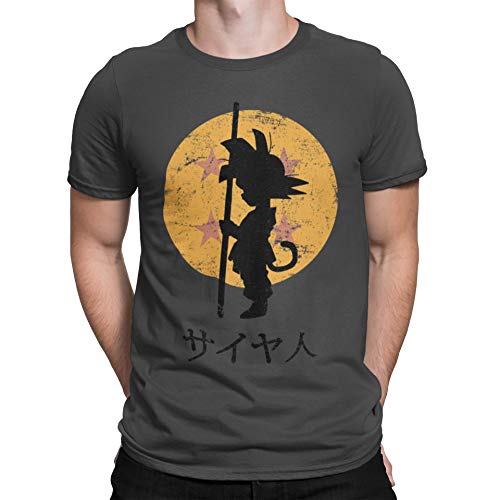 Camisetas La Colmena 164-Looking for The Dragon Balls (ddjvigo) (L, Gris Oscuro) Camisetas La Colmena 164-Looking for The Dragon Balls (ddjvigo) (L, Gris Oscuro)