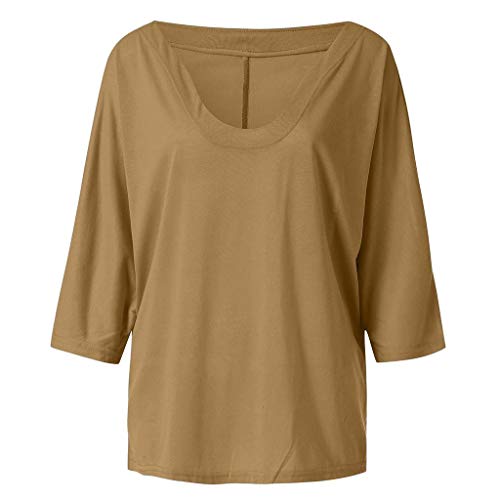 Camisetas Mujer Manga Corta SHOBDW Tops Verano Cuello En V Sexy Caftan Boho Blusa De Las Señoras Vestido Holgado Hippie De La Vendimia Suelto Cover Up Playa Mujer Talla Grande S-5XL(Caqui,5XL) Camisetas Mujer Manga Corta SHOBDW Tops Verano Cuello En V Sexy Caftan Boho Blusa De Las Señoras Vestido Holgado Hippie De La Vendimia Suelto Cover Up Playa Mujer Talla Grande S-5XL(Caqui,5XL)