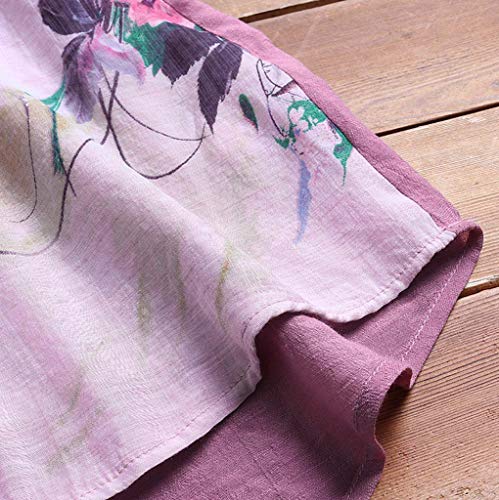 Camisetas Mujer Manga Larga SHOBDW 2019 Nuevo Cuello en V Tops de Túnica Blusas Suelto Estampado Floral Pullover Sexy Casual Verano Camisetas Mujer Tallas Grandes M-5XL(Morado,XL) Camisetas Mujer Manga Larga SHOBDW 2019 Nuevo Cuello en V Tops de Túnica Blusas Suelto Estampado Floral Pullover Sexy Casual Verano Camisetas Mujer Tallas Grandes M-5XL(Morado,XL)